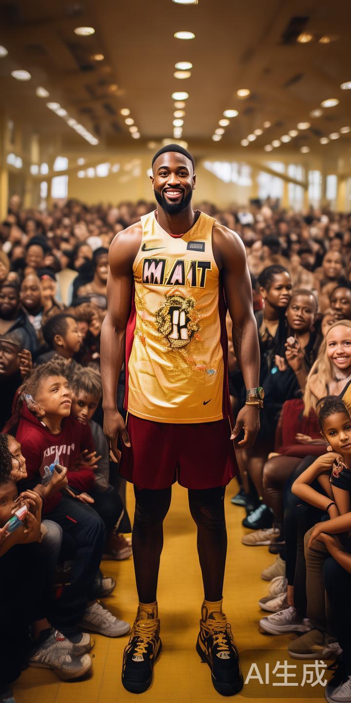 韦德在体育界的巨大影响力及其令人尊敬的职业成就分析 除了场上的表现,韦德还积极投身公益活动,成为体育界